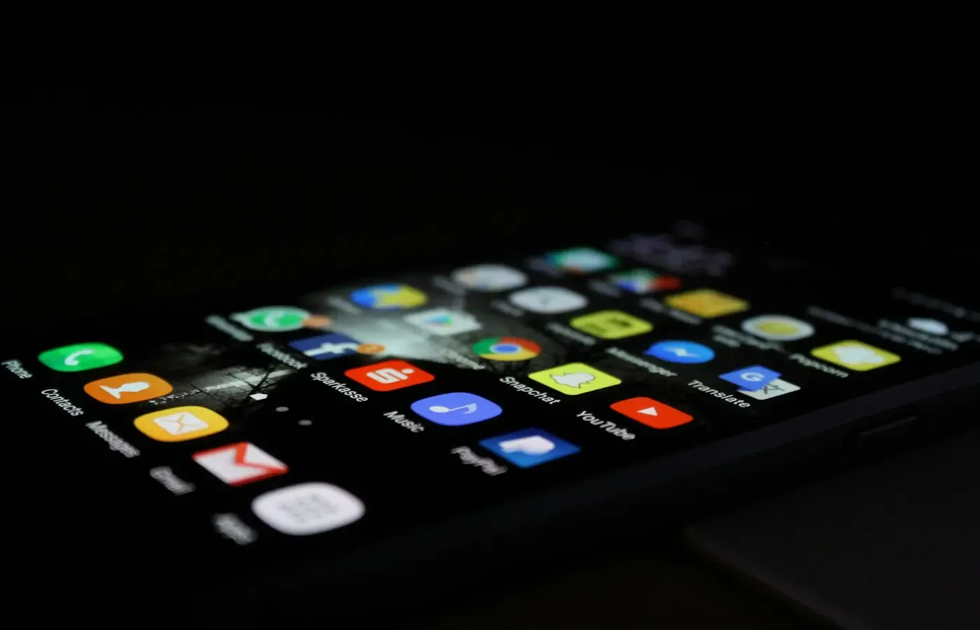 Smartphone displaying eSIM settings