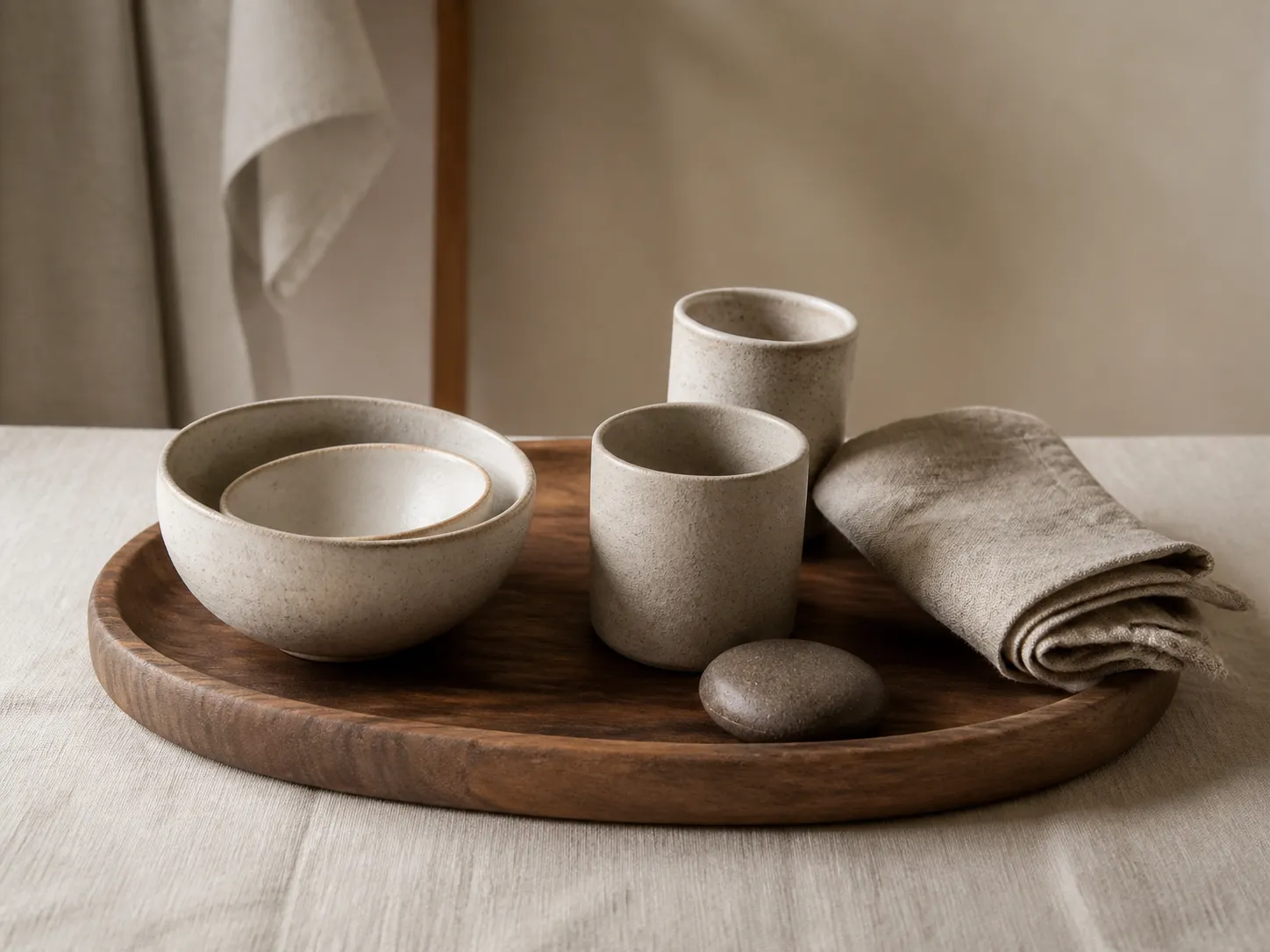 Durable home appliances and everyday household tools arranged in a calm interior